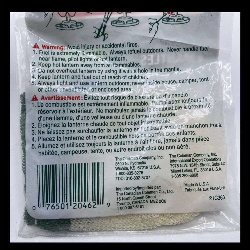 Coleman String Tie Lantern Mantles, 4-Pack of Coleman Lantern Mantles 21A104 - Picture 4 of 5
